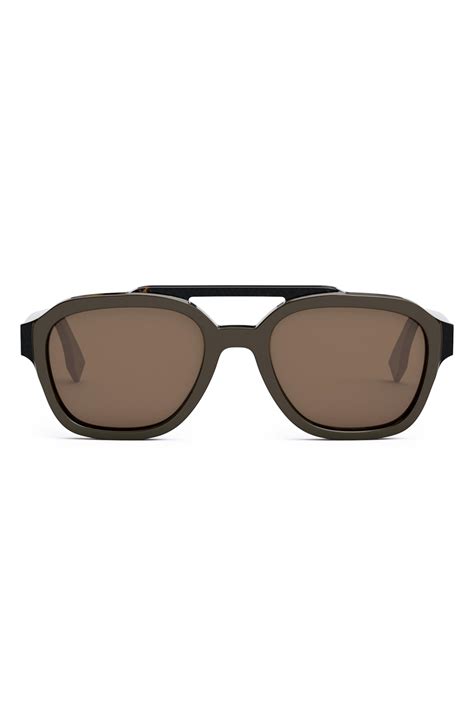 fendi aviator sunglasses with buckle|fendi round 52mm sunglasses.